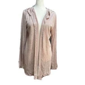 Tahari Sweaters Tahari Womens Sz Xl Pink 0 Linen Hooded
